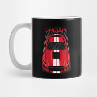 Ford Mustang Shelby GT500 2020-2021 - Race Red - White Stripes Mug